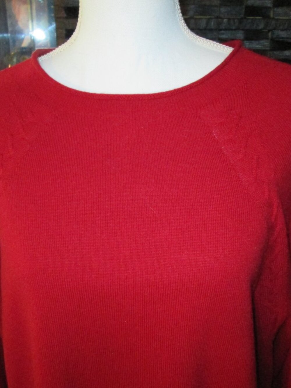 MaxMara Marina Rinaldi Adamello Sweater Bordeaux Red Large NWT - Picture 4 of 10
